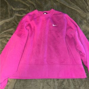 Nike Women's Pink crop Sweater